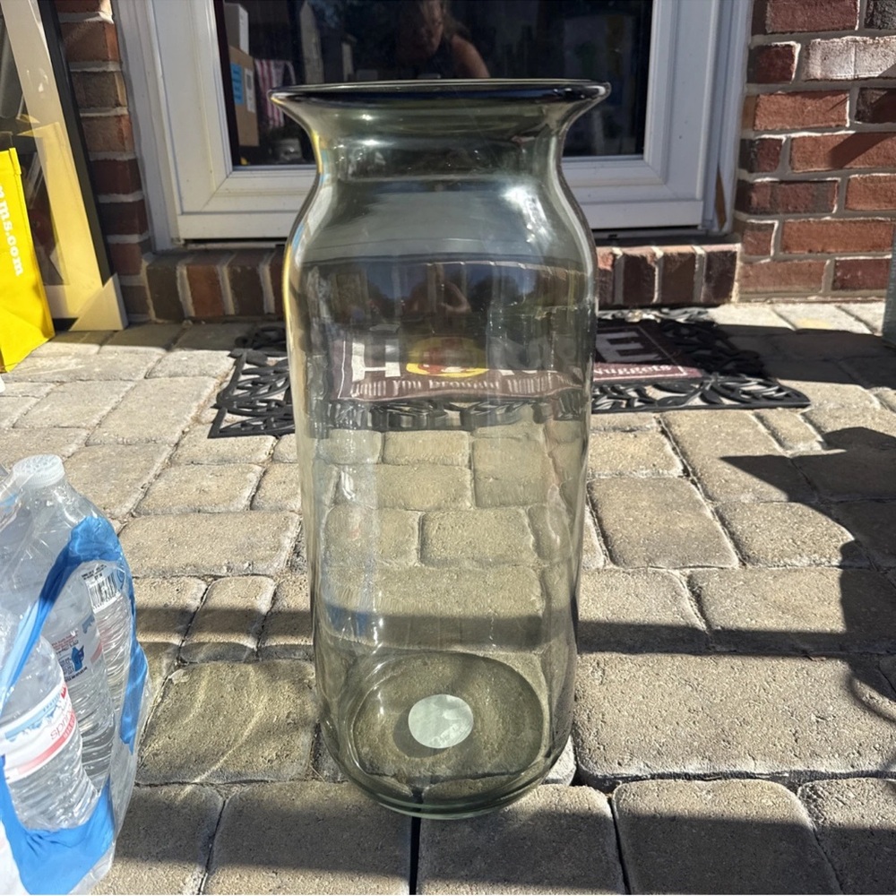 Hearth & Hand Smoky Glass Vase